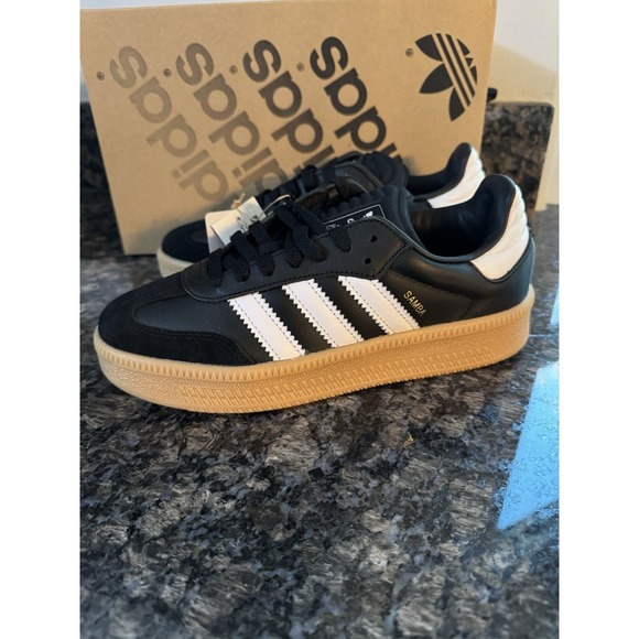 adidas Other - ADIDAS ORIGINALS SAMBA XLG SNEAKERS IE1379 001 Black/White/Gum Sz 6 Men 7 Lady